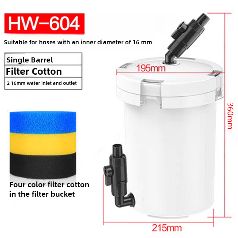 Marine Aquarium Protein Skimmer - Filtre externe silencieux pour aquarium HW-604