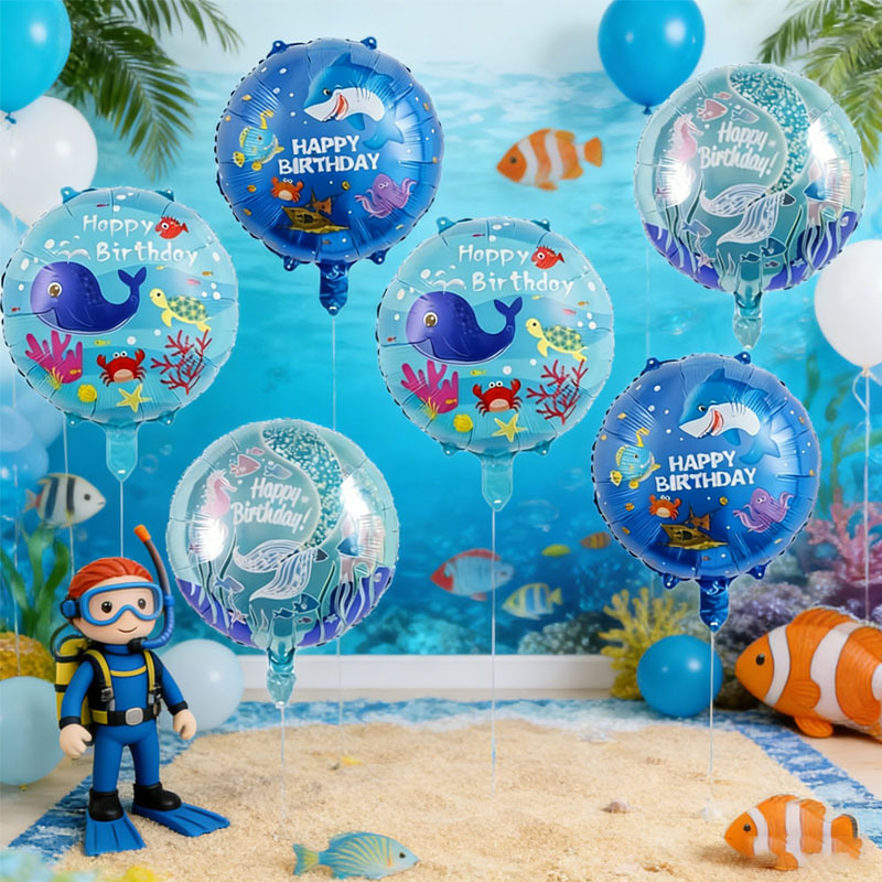 Marine Aquarium Decorations - Ensemble de 6 ballons sur le