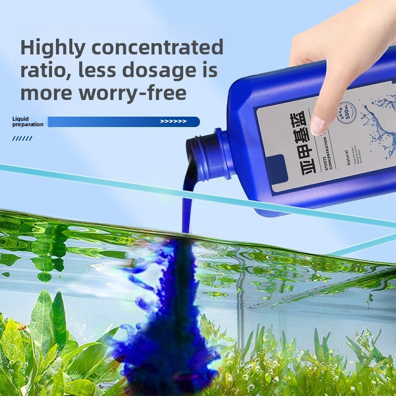 Marine Aquarium Bacteria - Concentré bleu méthylène 200ml/500ml, pour désinfection
