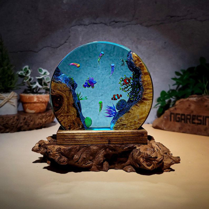 Aquarium & Marine Museum - Lampe de table en résine sur