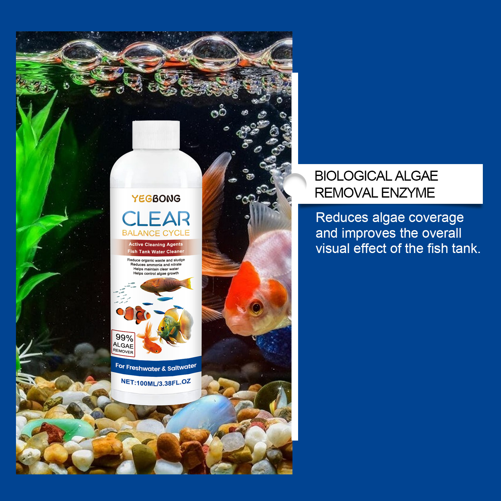 Chiarificateur d'eau d'aquariu - Marine Aquarium Bacteria avis et prix