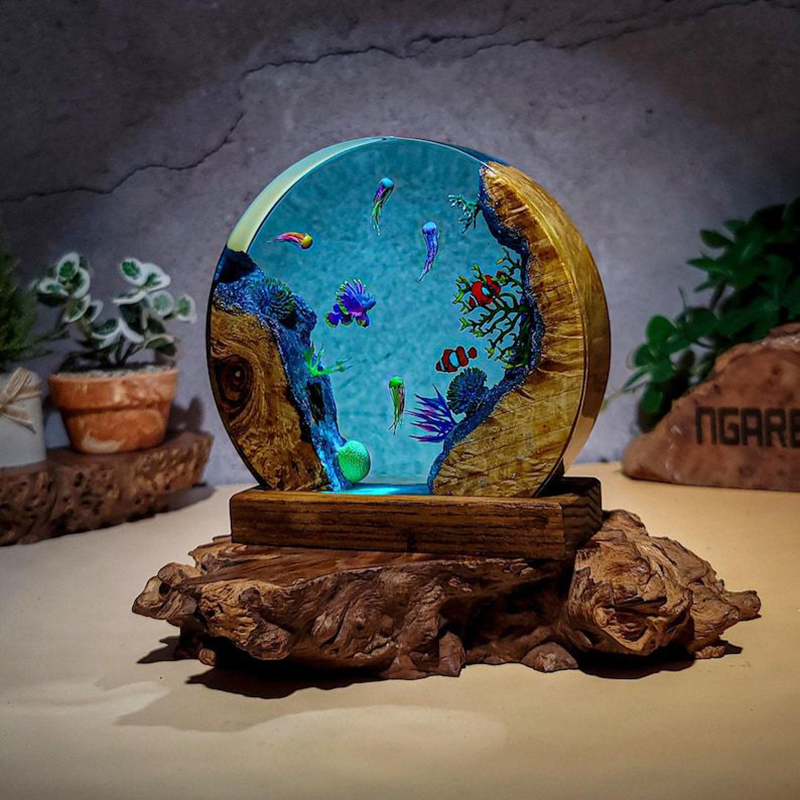 Lampe de table en résine sur l - Aquarium & Marine Museum avis et prix