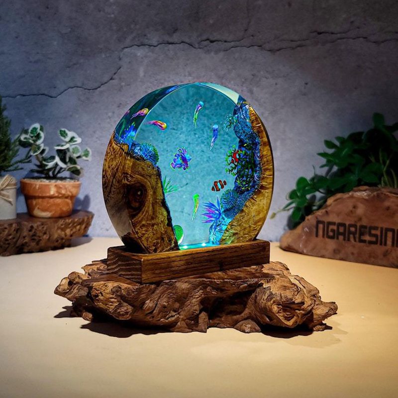 Lampe de table en résine sur l - Aquarium & Marine Museum avis et prix