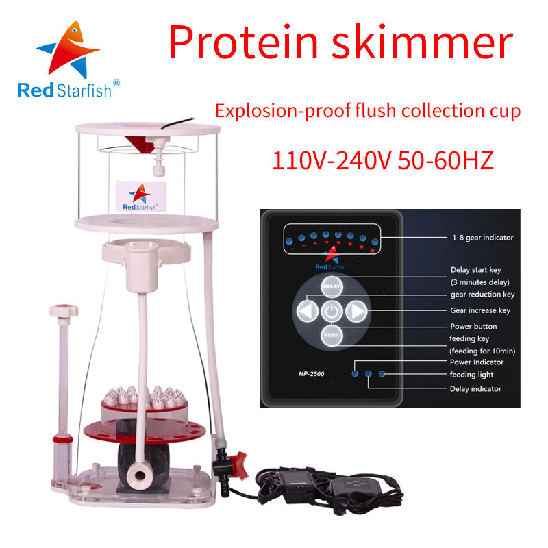 110-240V rouge étoile de mer A - Marine Aquarium Protein Skimmer avis et prix