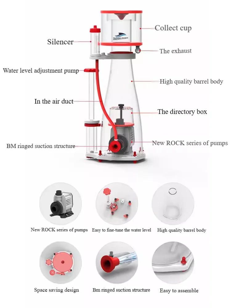 220-240V 50Hz bulle Magus cour - Marine Aquarium Protein Skimmer avis et prix