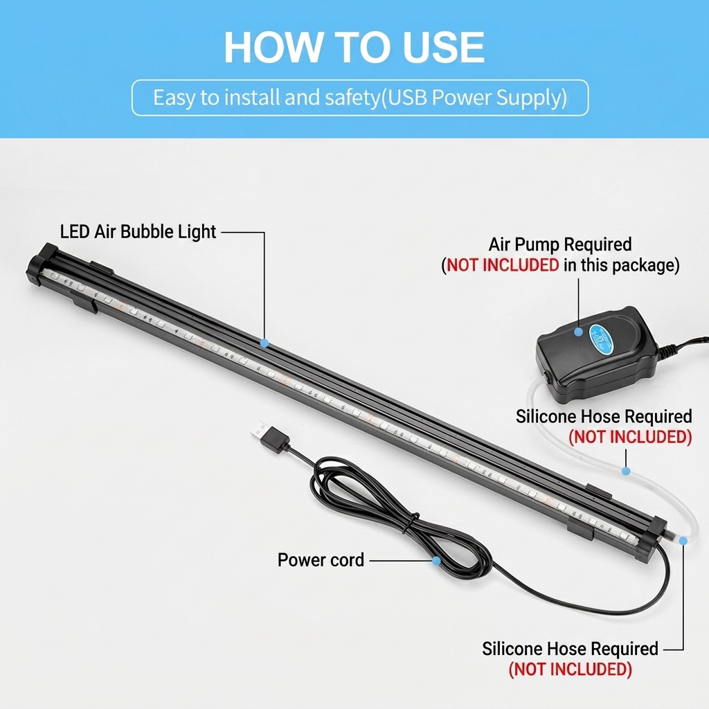 Lampe LED USB pour aquarium, d - Aquarium Marine Light avis et prix